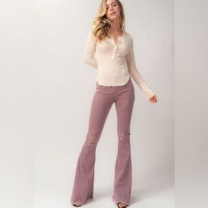 Vintage Bell Bottom‎ Purple Jeans